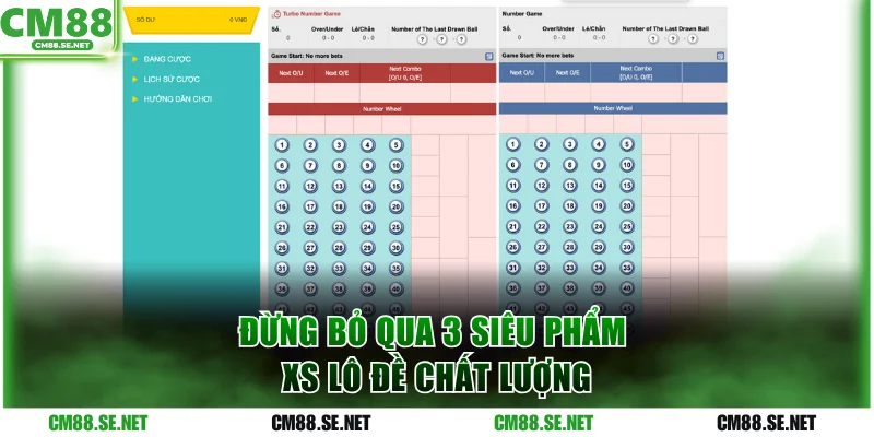 Đừng bỏ qua 3 siêu phẩm XS lô đề chất lượng