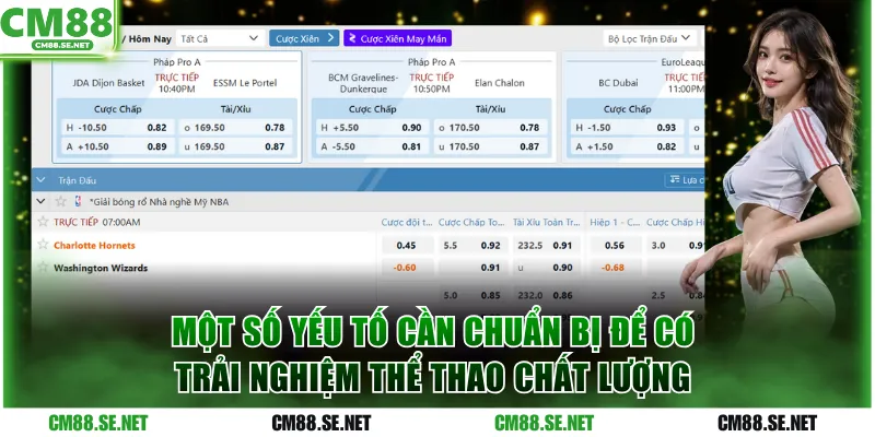 Một số yếu tố cần chuẩn bị để có trải nghiệm thể thao chất lượng
