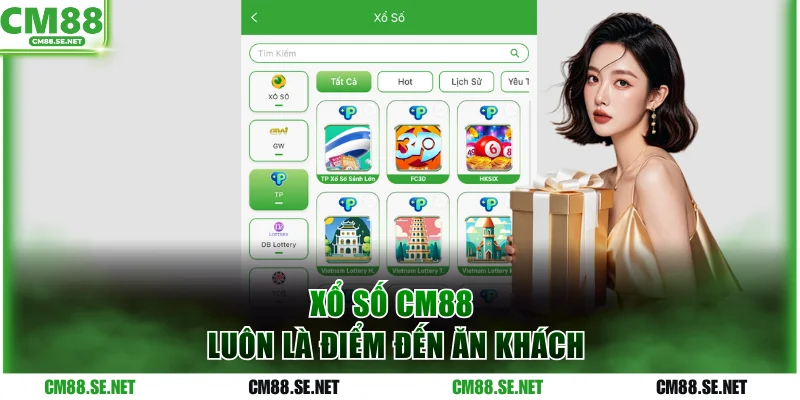 Xổ số CM88 luôn là điểm đến ăn khách